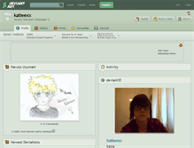 Tablet Screenshot of katieexx.deviantart.com