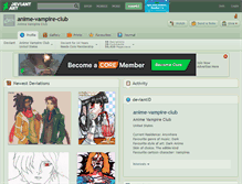 Tablet Screenshot of anime-vampire-club.deviantart.com