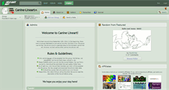 Desktop Screenshot of canine-lineart.deviantart.com