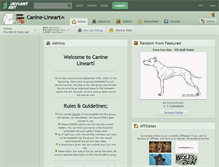 Tablet Screenshot of canine-lineart.deviantart.com