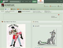 Tablet Screenshot of cat-death-auto.deviantart.com