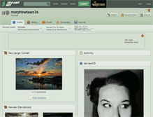 Tablet Screenshot of morphinetears36.deviantart.com