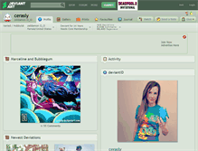 Tablet Screenshot of cerasly.deviantart.com