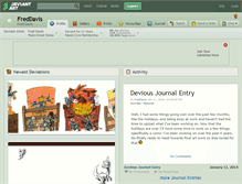 Tablet Screenshot of freddavis.deviantart.com
