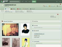 Tablet Screenshot of nataliehatesbruce.deviantart.com