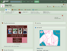 Tablet Screenshot of linka1333.deviantart.com