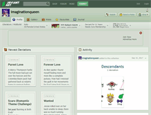 Tablet Screenshot of imaginationqueen.deviantart.com