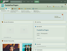 Tablet Screenshot of frankiefourfingers.deviantart.com
