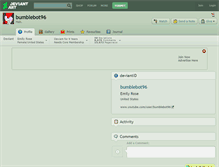 Tablet Screenshot of bumblebot96.deviantart.com