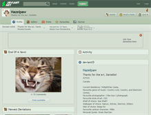 Tablet Screenshot of hazelpaw.deviantart.com