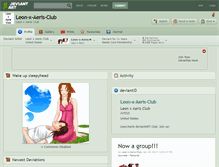 Tablet Screenshot of leon-x-aeris-club.deviantart.com