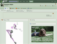 Tablet Screenshot of phantom-robin.deviantart.com