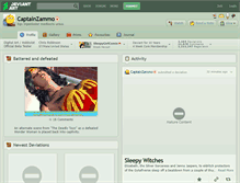 Tablet Screenshot of captainzammo.deviantart.com