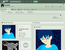 Tablet Screenshot of gamkar.deviantart.com