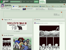 Tablet Screenshot of mosslilys.deviantart.com