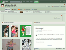 Tablet Screenshot of full-time-fat-girl.deviantart.com