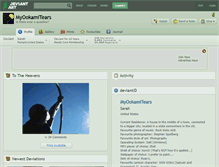 Tablet Screenshot of myookamitears.deviantart.com