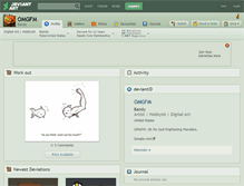 Tablet Screenshot of omgfm.deviantart.com