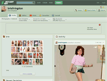 Tablet Screenshot of brielivingston.deviantart.com