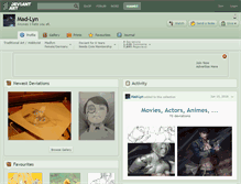 Tablet Screenshot of mad-lyn.deviantart.com