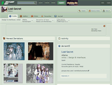 Tablet Screenshot of lost-secret.deviantart.com