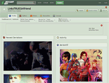 Tablet Screenshot of linkstruegirlfriend.deviantart.com