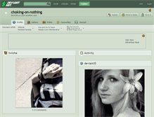 Tablet Screenshot of choking-on-nothing.deviantart.com