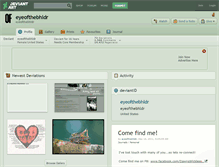Tablet Screenshot of eyeofthebhldr.deviantart.com