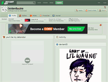 Tablet Screenshot of goldenbauble.deviantart.com