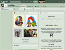 Tablet Screenshot of loveocs.deviantart.com