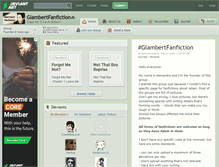 Tablet Screenshot of glambertfanfiction.deviantart.com