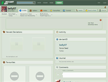 Tablet Screenshot of belly07.deviantart.com