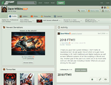 Tablet Screenshot of dave-wilkins.deviantart.com