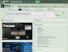 Tablet Screenshot of 0dd0ne.deviantart.com