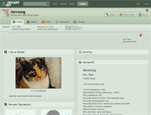 Tablet Screenshot of mewsong.deviantart.com