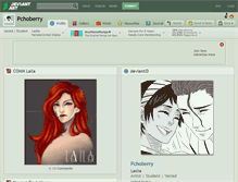 Tablet Screenshot of pchoberry.deviantart.com