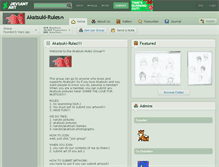 Tablet Screenshot of akatsuki-rules.deviantart.com