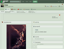 Tablet Screenshot of ciele.deviantart.com