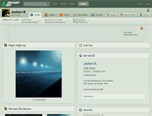 Tablet Screenshot of joshes18.deviantart.com