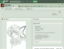 Tablet Screenshot of nap-nick.deviantart.com