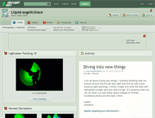 Tablet Screenshot of liquid-angelicgrace.deviantart.com
