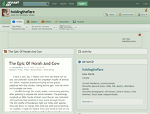 Tablet Screenshot of holdingtheflare.deviantart.com