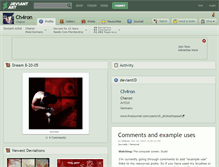 Tablet Screenshot of ch4ron.deviantart.com