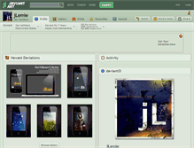Tablet Screenshot of jlemie.deviantart.com