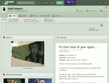 Tablet Screenshot of misscreepers.deviantart.com