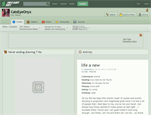 Tablet Screenshot of catseyeonyx.deviantart.com