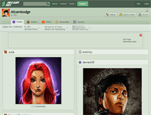 Tablet Screenshot of micambodge.deviantart.com