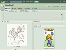 Tablet Screenshot of bblondiegrl07.deviantart.com