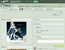 Tablet Screenshot of maeyumi.deviantart.com