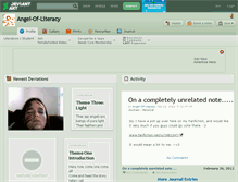 Tablet Screenshot of angel-of-literacy.deviantart.com